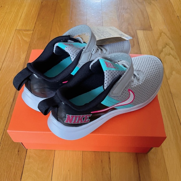 Nike Star Runner 3 SE (PSV) Kids Shoes Grey Pink Teal DD1150-001 size 2.5Y - Picture 2 of 6